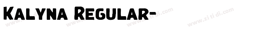 Kalyna Regular字体转换 Kalyna Regular字体转换